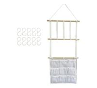Zxpjkyu 1 Pièce Porte-cheveux Organisateur Barettes Support Accessoires Bébé Bois Mural Suspendu Adapté Chambre Bébé Décoration Chambre Rangement Bureau Salle, avec 10 Clips