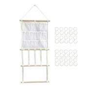 Zxpjkyu 1 Pièce Porte-cheveux Organisateur Barettes Support Accessoires Bébé Bois Mural Suspendu Adapté Chambre Bébé Décoration Chambre Rangement Bureau Salle, avec 20 Clips