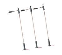 Zxpjkyu Lot de 3 Mini Lampadaires LED En PP pour Maquettes de Gares, Décorations de Jardins Féeriques et de Villages Miniatures, Cadeaux, Style B