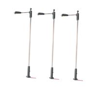 Zxpjkyu Lot de 3 Mini Lampadaires LED En PP pour Maquettes de Gares, Décorations de Jardins Féeriques et de Villages Miniatures, Cadeaux, Style C