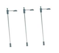 Zxpjkyu Lot de 3 Mini Lampadaires LED En PP pour Maquettes de Gares, Décorations de Jardins Féeriques et de Villages Miniatures, Cadeaux, Style D