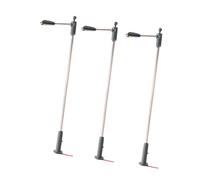 Zxpjkyu Lot de 3 Mini Lampadaires LED En PP pour Maquettes de Gares, Décorations de Jardins Féeriques et de Villages Miniatures, Cadeaux, Style A