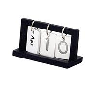 Zxpjkyu Mini Calendrier 1/12 pour Maison de Poupée Composé Calendrier Miniature Accessoire Décoration Micro Modèle de Calendrier de Bureau Convenant P, noir