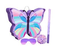 Zxpjkyu Papillon pour Fête avec Ficelle à Tirer, Billes de Cuisson, Masque pour Les Yeux, Confettis et Décorations En Papier.