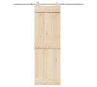 ZXQVLMRS Kit de ferrures pour porte coulissante - 183 cm - Rail en acier | Roulement silencieux, butée de porte incluse, guide au sol pour plus de stabilité