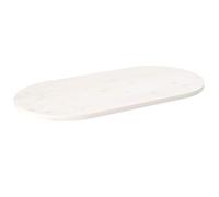 ZXQVLMRS Plateau de table ovale en pin massif - 110 x 55 x 2,5 cm | Aspect rustique, polyvalent, surface traitée