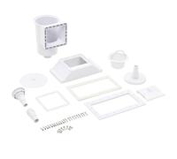 ZXQVLMRS Skimmer à large goulot pour piscine hors sol | Résistant aux intempéries, aux UV, accessoires de montage inclus