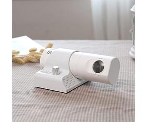 ZXSYYDS Horloge De Projecteur Rotatif 180 °, Horloge Murale De Plafond De Projection, Réveil De Projection pour Chambre, Réveil à LED pour Chambres, Horloges pour Les Chambres, Maison, Bureau,White