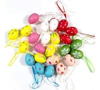 ZXTGBQ Oeufs de Paques Decoration, pour la Chasse aux œufs de Pâques, Oeuf de Paques Decorer, Décoration Printemps et Pâques, pour Panier, Table, Maison,Fête, DIY Loisirs Créatifs, Cadeaux de fête
