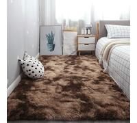 ZYANBIN Grand Tapis de Salon 300 x 400 cm Dessous Antidérapant Tapis Shaggy Long Poil Facile à Nettoyer pour Chambre à Coucher, Salon, Crèche, Marron