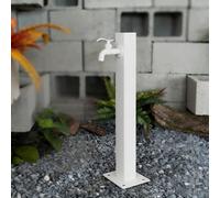 ZYCHSJXA Colonne d'eau extérieure en Acier Inoxydable avec Double Robinet, antigel, borne de Jardin carrée de 60 cm pour Jardin et Ferme, résistante aux intempéries