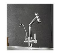 ZYCHSJXA Robinet de Cuisine, mitigeur en Laiton pour Eau Chaude et Froide, Pistolet de pulvérisation pour purificateur d'eau, douchette extractible rotative à 360° pour évier à Trois foncti
