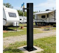 ZYCHSJXA Robinet d'extérieur Robuste en métal Noir, Robinet de Jardin sur Pied et Robinet Vertical, borne d'incendie de 80 cm de Haut, idéal pour Une Utilisation extérieure ou Une terrasse.
