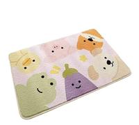 ZYEFGMFRQ Tapis de Sol Salle Bain Imitation Cachemire, 1 pièce, Porte Toilette, Pied Absorbant, Tapis Maison(DWJH-1,120x180cm47.2x70.8in)