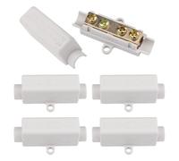 ZYEKIU Connecteur de FilConducteur en Laiton 5 PCS Bornier Fil à Double Vis | Kit 1000 V 100 A pour Câblage Connecteur Electrique Connecteur fils Electriques Raccord Connectique fil Rapide Cosses
