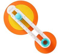 ZYEKIU Cutter Circulaire, Coupe Papier Rotatif à 360°, Massicot Scrapbooking DIY, Coupeur de Papier Circulaire Réglable, Papier Coupe Cercle 2-20cm, pour Cartes de Vœux, Albums, Papier Photo