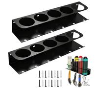 ZYETGH Lot de 2 supports de bombes pulvérisateurs avec 5 trous et 6 fentes - Pour garage, magasin et maison