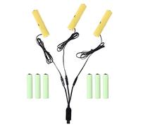 ZYHARUKO Batterie 3 en 1 LR06 USB pour remplacer 1 à 4 piles LR06 1,5 V pour horloge, caméra, lampe de poche, radio, câble de batterie