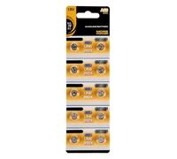 ZYHARUKO Lot de 10 piles bouton alcalines 1,55 V pour télécommandes petits appareils électroniques LR59/LR41/LR66
