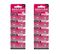 ZYHARUKO Pile bouton AG3 1,55 V SR41 192 L736 384 SR41SW CX41 LR41 LR41 392 pour lampes, montres, appareils photo