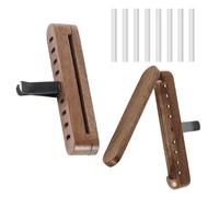 Zyiphor 2 Pièces Diffuseur Huiles Essentielles Voiture Diffuseur de Voiture en Bois Diffuseurs Voitures pour Huiles Essentielles avec 8 Recharges, Diffuseurs de Parfum pour Voitures