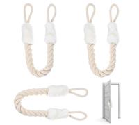 Zyiphor 3 Pièces Anti Pince Doigt Porte Anti Pincement Porte Butoirs de Porte en Coton Arrêts de Portes Corde Portes Corde Anti Collision pour Enfants et Animaux
