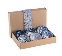 Zykphao - Lot de 6 bols en céramique pour trempette, bol en poterie japonaise avec boîte cadeau, bols à soupe en céramique, bols de service en porcelaine pour riz, céréales, dessert, soupe, flocons