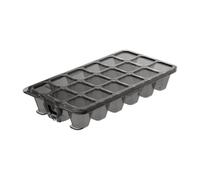 Zyliss Bac à Glaçons avec Couvercle, 18 Carrés, Facile à Remplir, Étanche | Remplissez-la comme une bouteille, Sans BPA, Empilable, Réutilisable, Bac a Glacons Moule, Lavable au lave-vaisselle