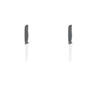 Zyliss - Couteau à Tomates Dentelé 10 Cm-3. 9 Pouces, Acier Inoxydable Allemand Tranchant avec Manche Antidérapant en Paille de Blé Durable, Housse de Sécurité, Couteau de Cuisine Professionnel