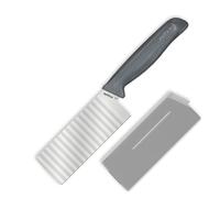 Zyliss Couteau Ondulé 12 cm, Acier Inoxydable, Coupes Décoratives