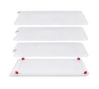 Zyliss E910052 Planche à découper Lot de 4 en 1 Planches à découper, Plastique, Blanc 37cm x 25cm