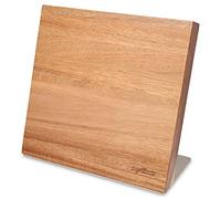 Zyliss E920281 Bloc à couteaux magnétique, Marron, Bois, Rangement flexible magnétique pour couteaux de cuisine pour une utilisation facile, Lavage à la main uniquement