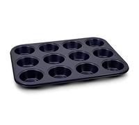 Zyliss E980200 Moule à Muffins Antiadhésif 12 pcs | Acier Carbone | Bleu Foncé | Moule à Gâteau/Mini Gâteau/Petits Gâteaux Durable Pour Four | Passe au Lave-Vaisselle | Garantie de 5 ans