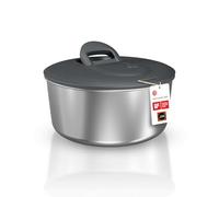 Zyliss Essoreuse à Salade Inox Easy Spin Petite 3.5L, Technologie AquaVent, Saladier, Base antidérapante, Mécanisme à cordon, Bouton d'arrêt, Sans BPA, Compatible lave-vaisselle, Acier inoxydable