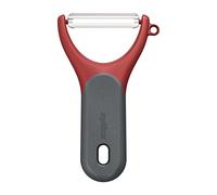 Zyliss Éplucheur à Tomates en Forme de Y, Peau Fine/Totmates/Kiwis/Poivrons/, Lame Dentelée Acier Inoxydable, Eplucheur Légumes, Manche en écologique, Passe au Lave-Vaisselle, Garantie 5 Ans