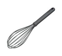 Zyliss Fouet de Cuisine Silicone Paille de Blé, Fouet Professionnel, Ustensile de Cuisine, Batteur à Oeufs Manuel, gris béluga, 30 cm x 6,5 cm, passe au lave-vaisselle