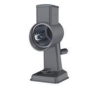 Zyliss Râpe à fromage rotative en aluminium, Lame en acier inoxydable, Multifonctions pour fromage, chocolat, légumes, noix, Pied ventouse antidérapant et pince de table, Garantie 5 Ans