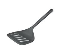 Zyliss Spatule à Fentes Paille Grande de Blé/Nylon Durable, Spatule a Jourée pour la Cuisine, Antiadhésive, Silicone Résistante à la Chaleur, Tranche de Poisson, Gris Béluga, 31 cm