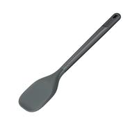 Zyliss Spoontula Grande Paille de Blé Durable/Silicone, Cuillère de Cuisine/Spatule Patisserie, Ustensile de Cuisine, Silicone Résistant à la Chaleur, Gris béluga, 31 cm, Passe au Lave-Vaisselle