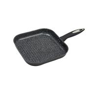Zyliss Ultimate Poêle Grill Céramique Antiadhésive 26 cm, Aluminium Forgé | Grill Induction 26x26 cm, Poignée Inox, Sans PFAS, Passe au Four, Léger, Robuste, Compatible Lave-Vaisselle, Poele Induction