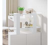 zylophax Bibliothèque Blanche 80x30x51 cm en Bois d'ingénierie, étagère modulable pour Rangement de Livres, Dossier, Manga, Meuble de Rangement Ouvert pour Salon, Bureau, Chambre ou Couloir