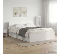 zylophax Cabinet de tête de lit Blanc Brillant en Bois d'ingénierie 182,5 x 18,5 x 80 cm avec Rangement intégré et étagère Murale pour Chambre Adulte Enfant, Design scandinave Pratique et Durable
