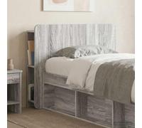 zylophax Cabinet de tête de lit Sonoma Gris en Bois d'ingénierie 95x18,5x80 cm avec Rangement intégré Mural pour Chambre Adulte Enfant Design scandinave Durable et Facile à Nettoyer