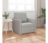 zylophax Canapé-lit Gris Nuage 74 x 77 x 81 cm Tissu Polyester Convertible modulable avec Coussins Amovibles accoudoir Plat pour Salon séjour Chambre Bureau Relaxation