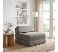 zylophax Canapé-lit Pliable Gris Clair en Tissu 60 x 70 x 41 cm, Convertible 2-en-1, Matelas Mousse Confortable, Housse zippée Amovible, idéal Salon, Chambre, Studio, Relaxation Facile