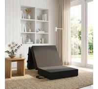 zylophax Canapé-lit Pliable Gris foncé 90 x 63 x 45 cm avec Mousse Confortable, Housse zippée déhoussable, Convertible en lit Compact pour Chambre Adulte Enfant, Solution Ergonomique