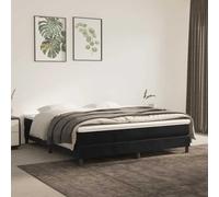 zylophax Matelas à Ressorts ensachés 160 x 220 cm Noir avec Velours Doux, Mousse Confortable, Soutien Ferme, Housse Amovible Lavable, literie Ergonomique pour Chambre Adulte et Enfant