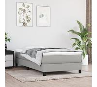 zylophax Matelas de lit à Ressorts ensachés fermeté Moyenne Gris Clair 90x190x20 cm Tissu Respirant Mousse Confort Soutien Ergonomique Chambre Adulte Enfant
