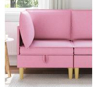 zylophax Pouf de Rangement en Tissu avec Cadre en Bois, Design Moderne carré, Grand Espace de Stockage, siège Confortable pour Salon séjour Chambre Bureau, Coussin Mousse Ergonomique