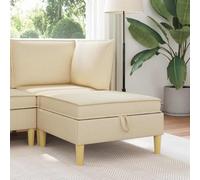 zylophax Pouf de Rangement en Tissu avec Cadre en Bois, siège Confortable et Coffre spacieux, idéal pour Salon séjour Bureau, Design Moderne carré Minimaliste, Facile à Entretenir et Assembler